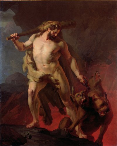 Hercules Removes Cerberus from the Gates of Hell by Johann Koler