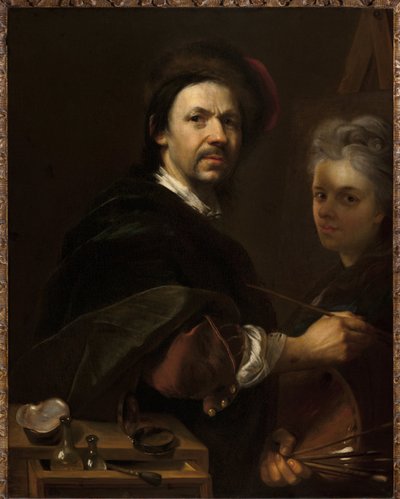 Self-Portrait with Wife by Johann Kupetzky