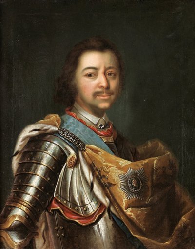 Portrait of Emperor Peter I the Great (1672-1725) by Johann Kupetzky