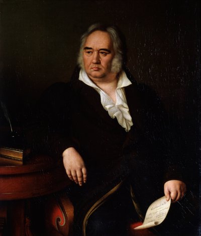 Portrait of the Poet Ivan A. Krylov, 1832 by Johann Leberecht Eggink