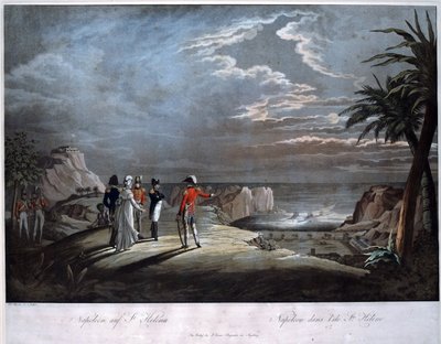 Napoleon Bonaparte on the Island of Saint Helena by Johann Lorenz Rugendas