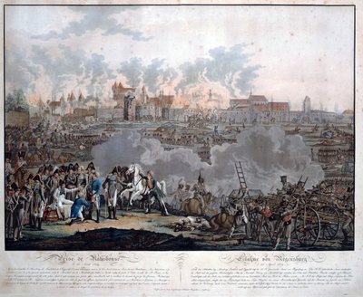 The Battle of Ratisbon on 23 April 1809 by Johann Lorenz Rugendas