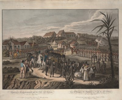 Funeral Procession of Napoleon Bonaparte on St. Helena, 1821 by Johann Lorenz Rugendas the Younger