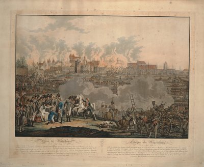 The Battle of Ratisbon on 23 April 1809 by Johann Lorenz Rugendas the Younger