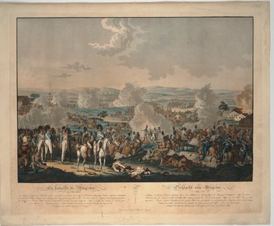 The Battle of Wagram by Johann Lorenz Rugendas the Younger