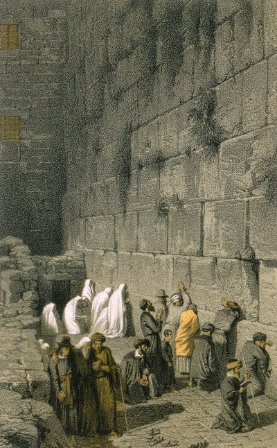 The Western Wall in Jerusalem by Johann Martin Bernatz