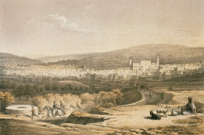 View of Bethlehem by Johann Martin Bernatz
