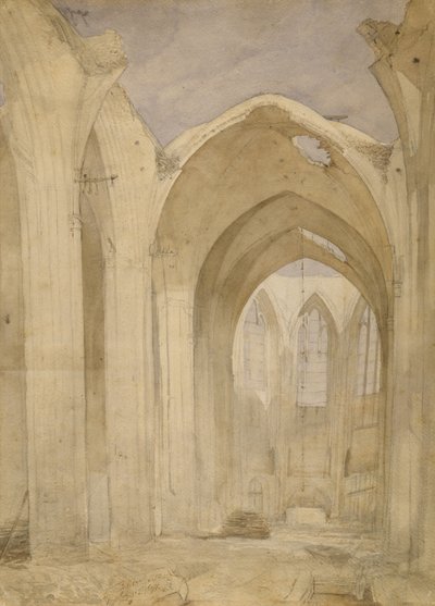 Ruins of St. Nicholas by Johann Martin Gensler