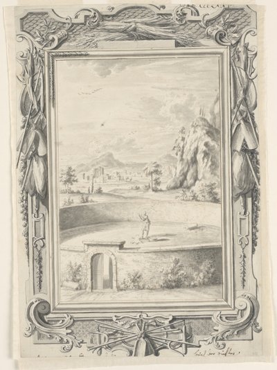 Study for The Fleece of Gideon, Plate 375, Physica Sacra by Johann Melchior Füssli