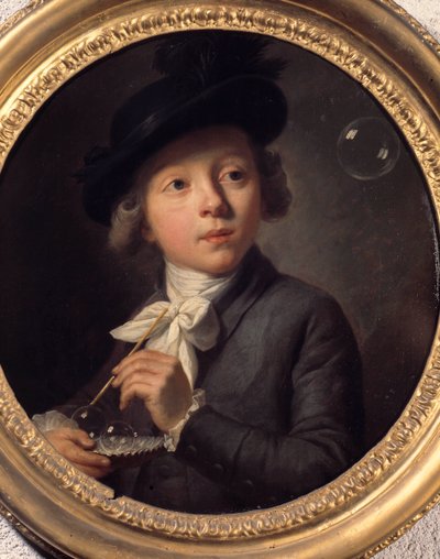 Soap Bubbles or a Portrait of J. A. Laurens by Johann Melchior Joseph Wyrsch or Wursch
