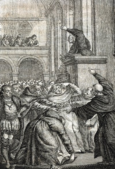 Charles University of Prague founded in 1348. Engraving by Johann Michael Mettenleiter by Johann Michael Mettenleiter