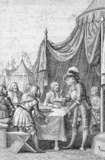 Emperor Louis IV of Bavaria with His Officers at the Battle of Muhldorf on 28 September 1322 (Engraving by Johann Michael Mettenleiter) by Johann Michael Mettenleiter
