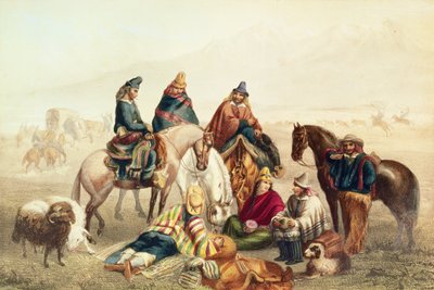 Costumes of Chilean Rustics, illustration from 