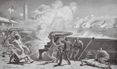 The Bombardment of Alexandria by Johann Nepomuk (after) Schonberg