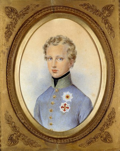 Portrait of the Duke of Reichstadt, son of Napoleon I and Marie Louise of Austria by Johann Nepomuk Ender