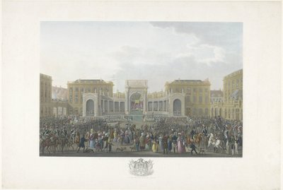 Inauguration of William I in Brussels on September 21, 1815 by Johann Nepomuk Gibèle