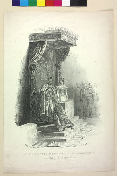 A Moment Before the Coronation of King Ferdinand V. in Bratislava on 28th September 1830 by Johann Nepomuk Hoechle