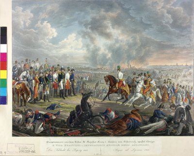 Battle of the Nations at Leipzig 1813 by Johann Nepomuk Hoechle