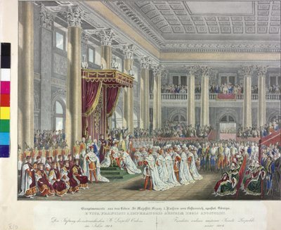 Endowment of the Austrian Leopold Order 1808 by Johann Nepomuk Hoechle