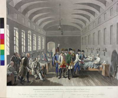 Visitation in the Field Hospital at Lugoj 1789 by Johann Nepomuk Hoechle