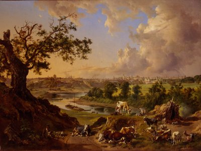 View of Moscow from the Sparrow Hills, 1837 by Johann Nepomuk Rauch