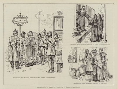 The Cholera at Hamburg by Johann Nepomuk Schonberg
