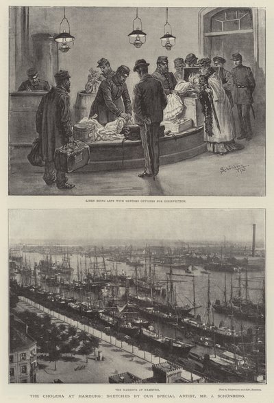 The Cholera at Hamburg by Johann Nepomuk Schonberg