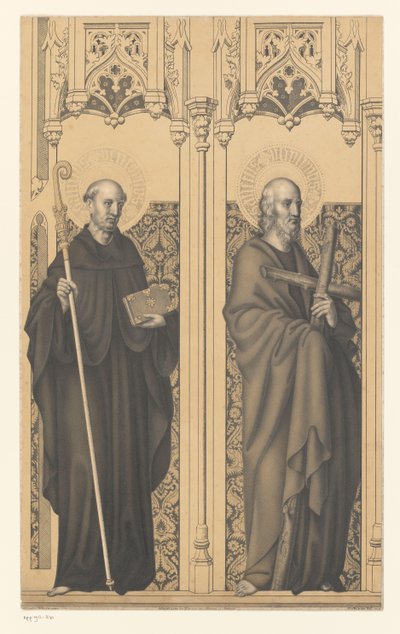 Saint Benedict and Philip (series title: Works from the Collection of the Boisserée Brothers) by Johann Nepomuk Strixner