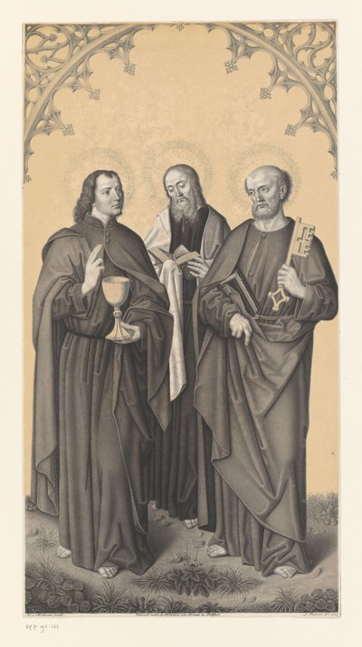 Saint John, Matthew, and Peter by Johann Nepomuk Strixner