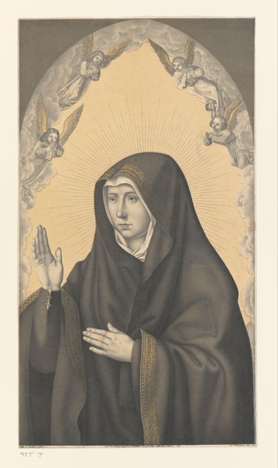 Mary as Mater Dolorosa (series title: Works from the Collection of the Boisserée Brothers) by Johann Nepomuk Strixner