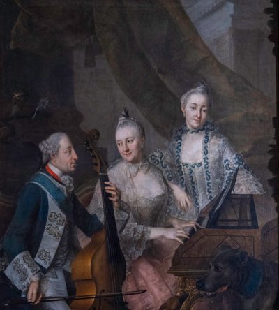 Elector Maximilian III Joseph with his Wife and Sister by Johann Nikolaus Grooth