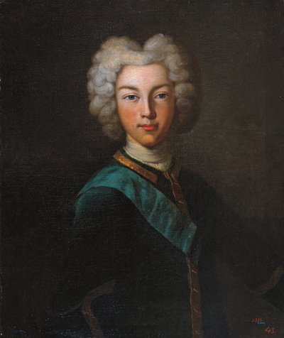 Portrait of Tsar Peter II of Russia by Johann Paul Luedden