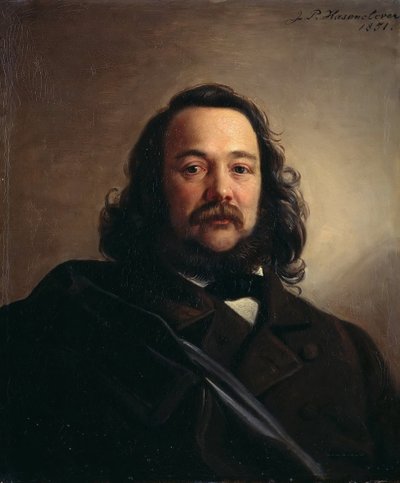 Portrait of Ferdinand Freiligrath by Johann Peter Hasenclever