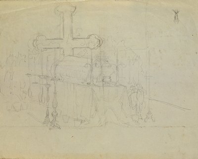 Lying in State of Juliana Krafft and Her Daughter Ludovica by Johann Peter Krafft