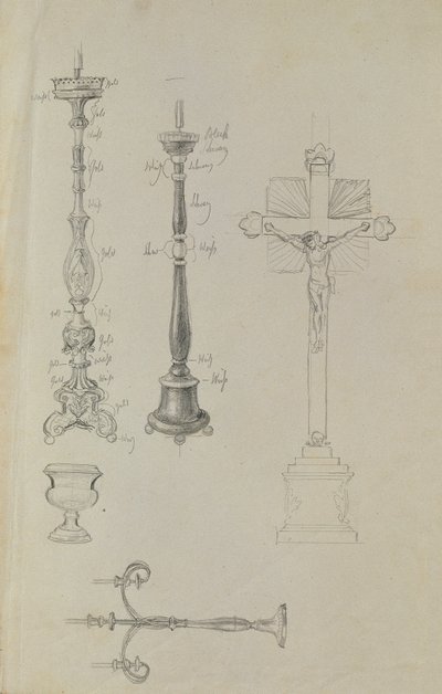Detail Study for the Laying Out of Juliana Krafft and Her Daughter Ludovica by Johann Peter Krafft