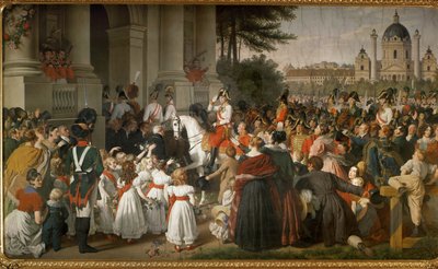 Emperor Franz I, Returns to Vienna from the Battle of Leipzig by Johann Peter Krafft