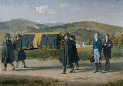 Emperor Franz I of Austria Follows the Coffin of a Poor Man by Johann Peter Krafft