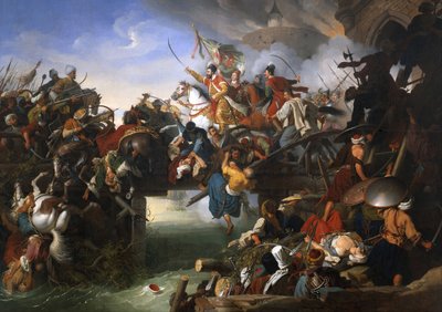 The Defense of Sziget against the Turks by Nicholas Zrinsky, 1825 by Johann Peter Krafft