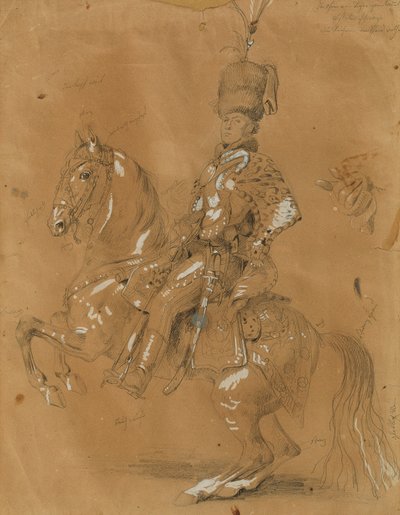 Theodor Aron de Bistra on Horseback by Johann Peter Krafft
