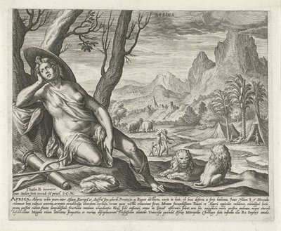 Africa The Four Continents (series title) by Johann Sadeler (I)
