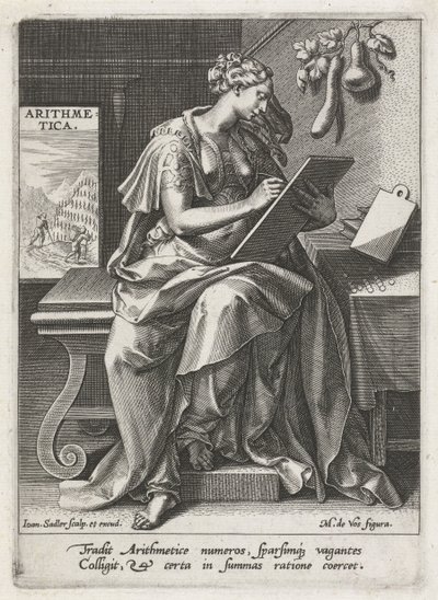 Arithmetic (The Seven Liberal Arts) by Johann Sadeler (I)