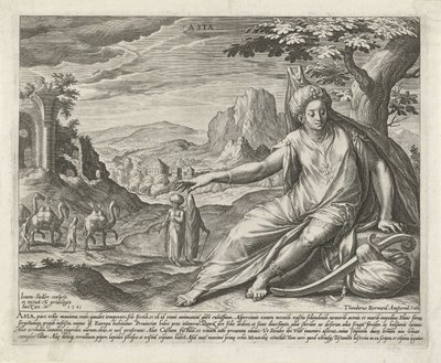 Asia, The Four Continents (series title) by Johann Sadeler (I)