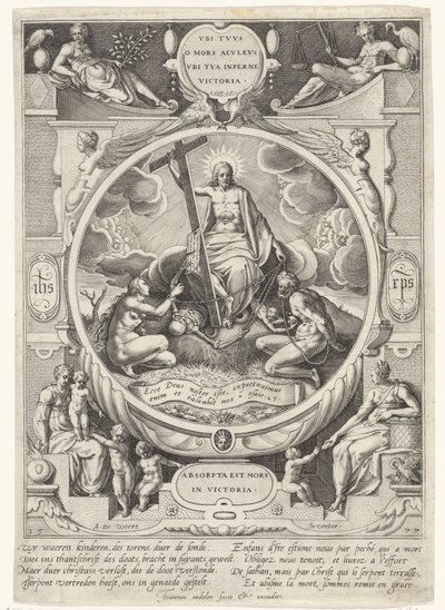 Christ as Conqueror of Death and Sin by Johann Sadeler (I)