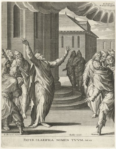 Christ Praying to God by Johann Sadeler (I)