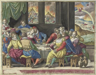 Humanity Waiting for the Last Judgment (title on object: Ita erit et adventus filii hominis) by Johann Sadeler (I)