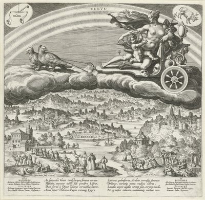 The Planet Venus and Its Influence on the World, The Seven Planets (series title), Planetarum Effectus et Eorum in Signis Zodiaci (series title) by Johann Sadeler (I)