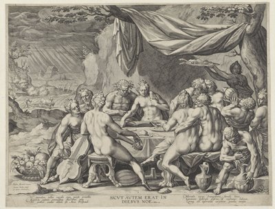 The Sinful Humanity Before the Flood by Johann Sadeler (I)
