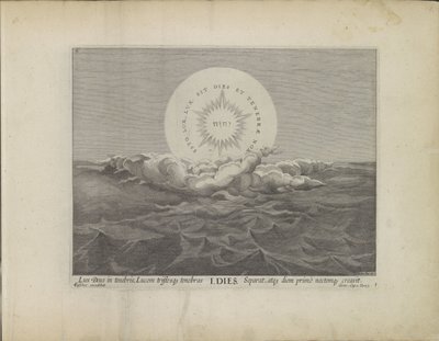 First Day of Creation: Separation of Light and Darkness (Creation of the World series) by Johann Sadeler (I)