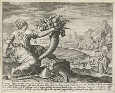 Europe (The Four Continents) by Johann Sadeler (I)