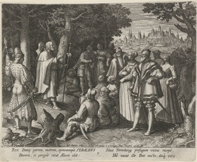 Saint Sebald of Nuremberg as a Hermit by Johann Sadeler (I)